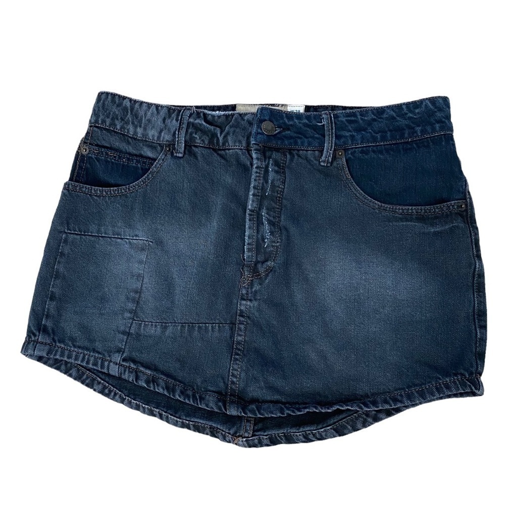 Free People Denim Mini Skirt Size 29 - Blue Jean Skirt, Summer Wear